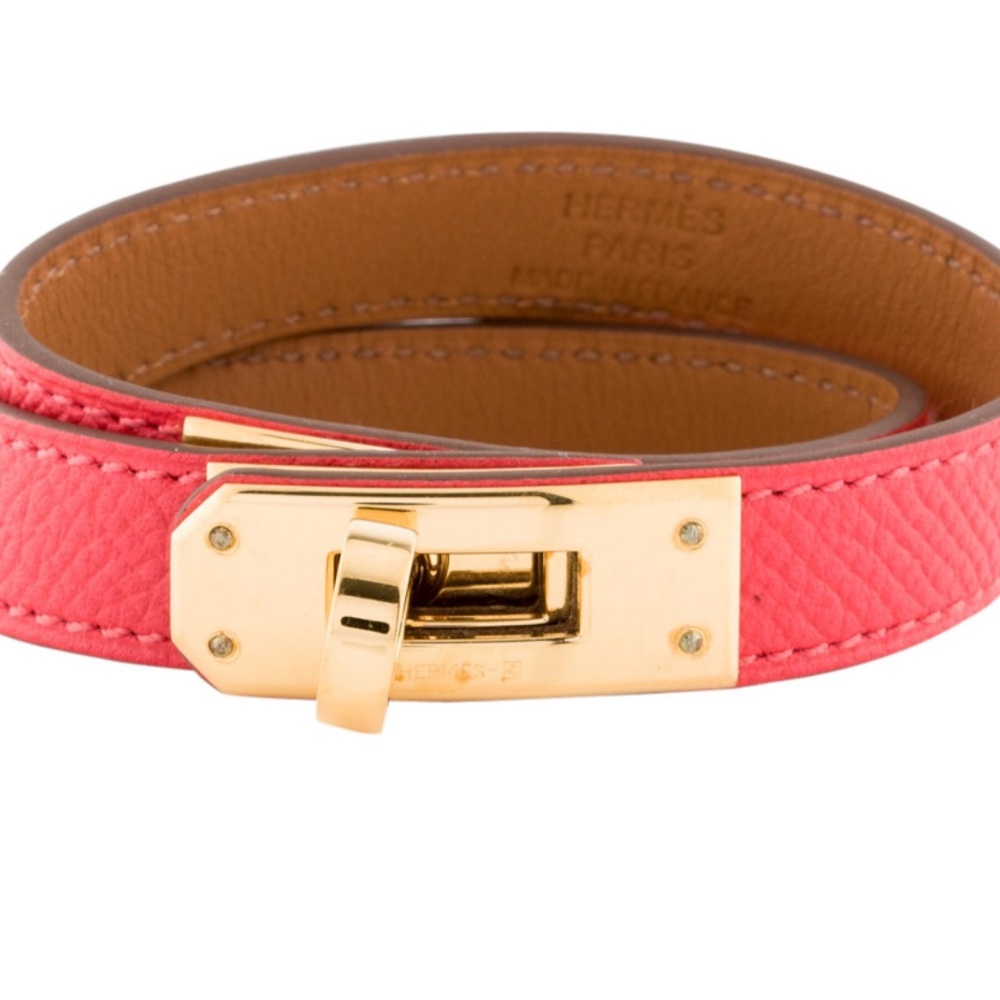 Orange/Red Hermes Wrap Bracelet